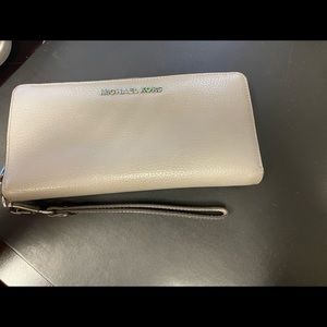 Michael Kors Grey Wallet with silver hardware